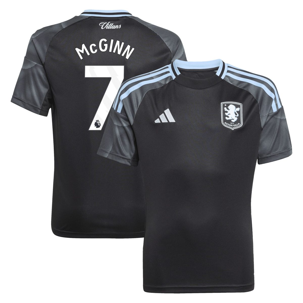 Aston Villa Shirts - aston villa adidas away shirt 2025-26 – kids with mcginn 7 printing Collection of Official Fan Gear