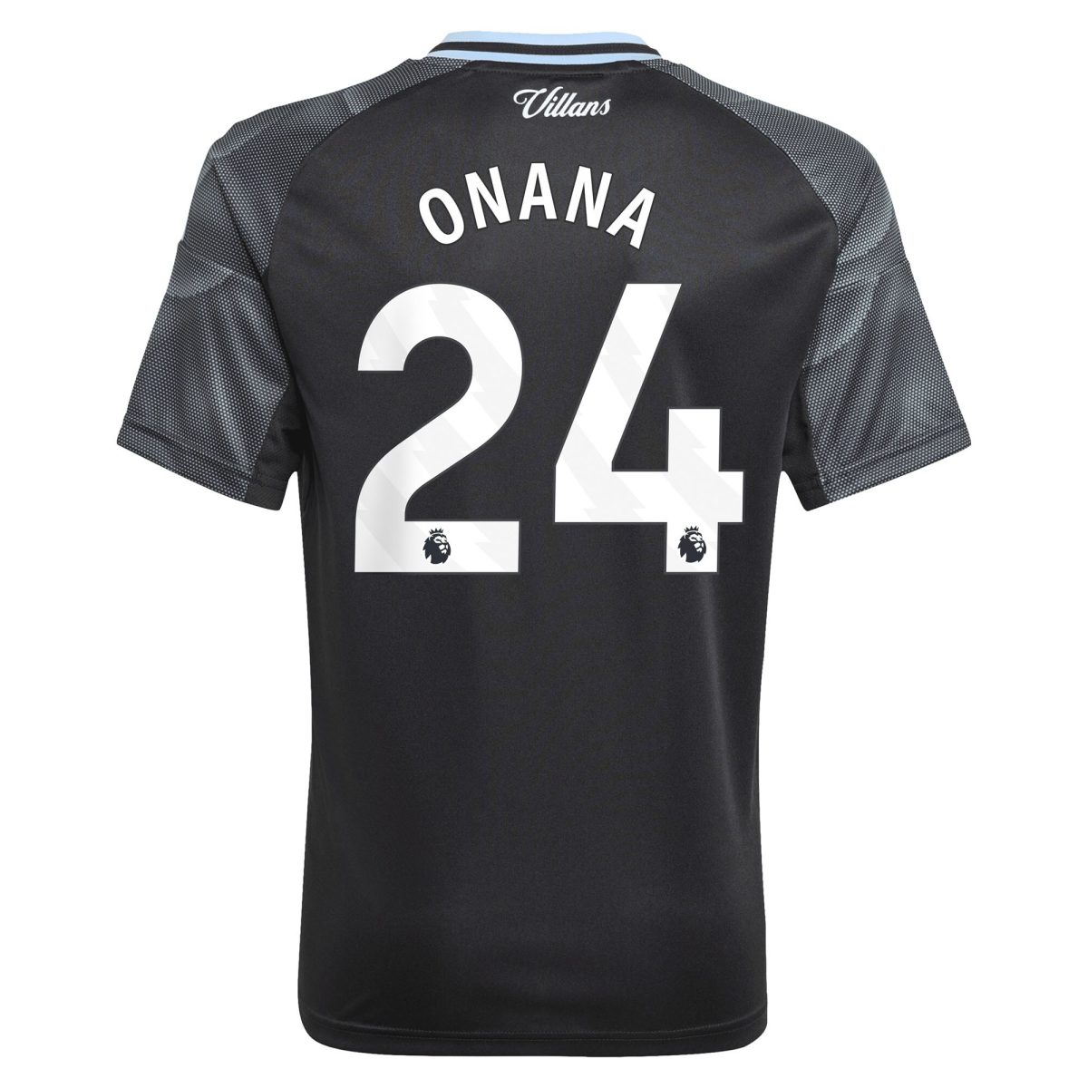 Aston Villa Shirts - aston villa adidas away shirt 2025-26 – kids with onana 24 printing Collection of Official Fan Gear