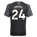 Aston Villa Shirts - aston villa adidas away shirt 2025-26 – kids with onana 24 printing Collection of Official Fan Gear