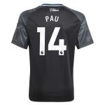 Aston Villa Shirts - aston villa adidas away shirt 2025-26 – kids with pau 14 printing Collection of Official Fan Gear