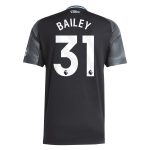 Aston Villa Shirts - aston villa adidas away shirt 2025-26 with bailey 31 printing Collection of Official Fan Gear