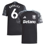 Aston Villa Shirts - aston villa adidas away shirt 2025-26 with barkley 6 printing Collection of Official Fan Gear