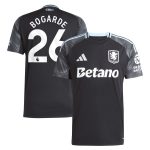Aston Villa Shirts - aston villa adidas away shirt 2025-26 with bogarde 26 printing Collection of Official Fan Gear