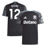 Aston Villa Shirts - aston villa adidas away shirt 2025-26 with digne 12 printing Collection of Official Fan Gear