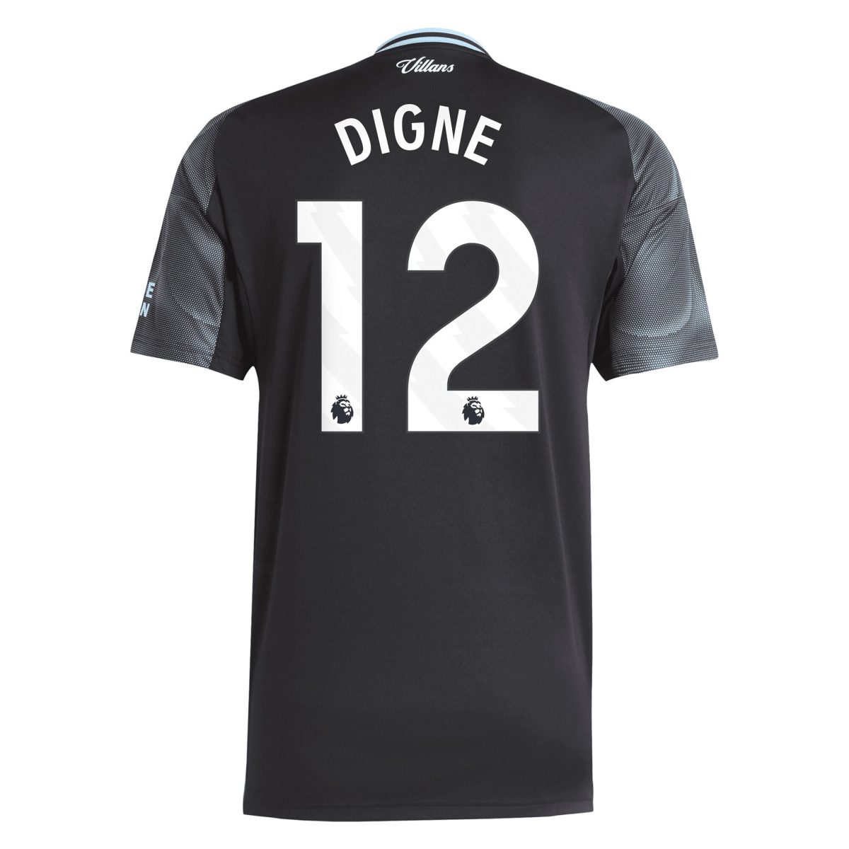 Aston Villa Shirts - aston villa adidas away shirt 2025-26 with digne 12 printing Collection of Official Fan Gear