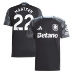Aston Villa Shirts - aston villa adidas away shirt 2025-26 with maatsen 22 printing Collection of Official Fan Gear