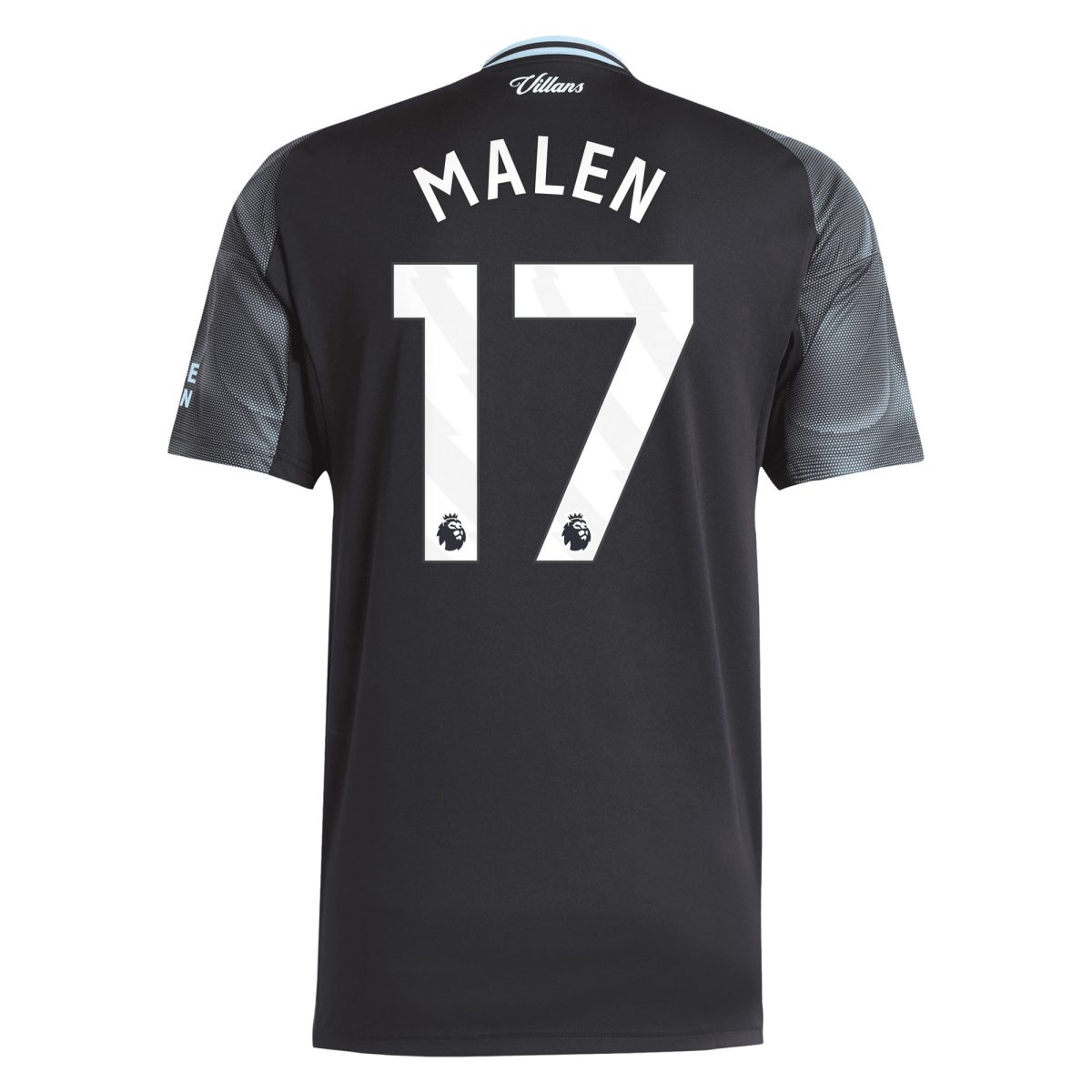 Aston Villa Shirts - aston villa adidas away shirt 2025-26 with malen 17 printing Collection of Official Fan Gear