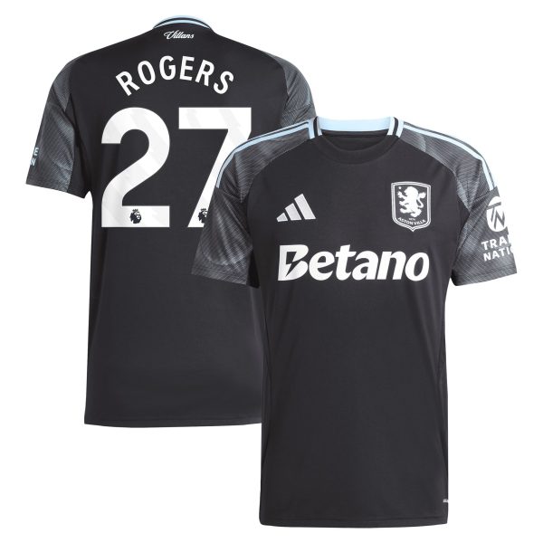 Aston Villa Shirts - aston villa adidas away shirt 2025-26 with rogers 27 printing Collection of Official Fan Gear