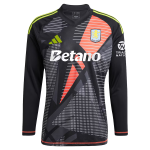 Aston Villa Shirts - aston villa adidas goalkeeper shirt 2024-25 – long sleeve – 201964001 with custom printing Collection of Official Fan Gear