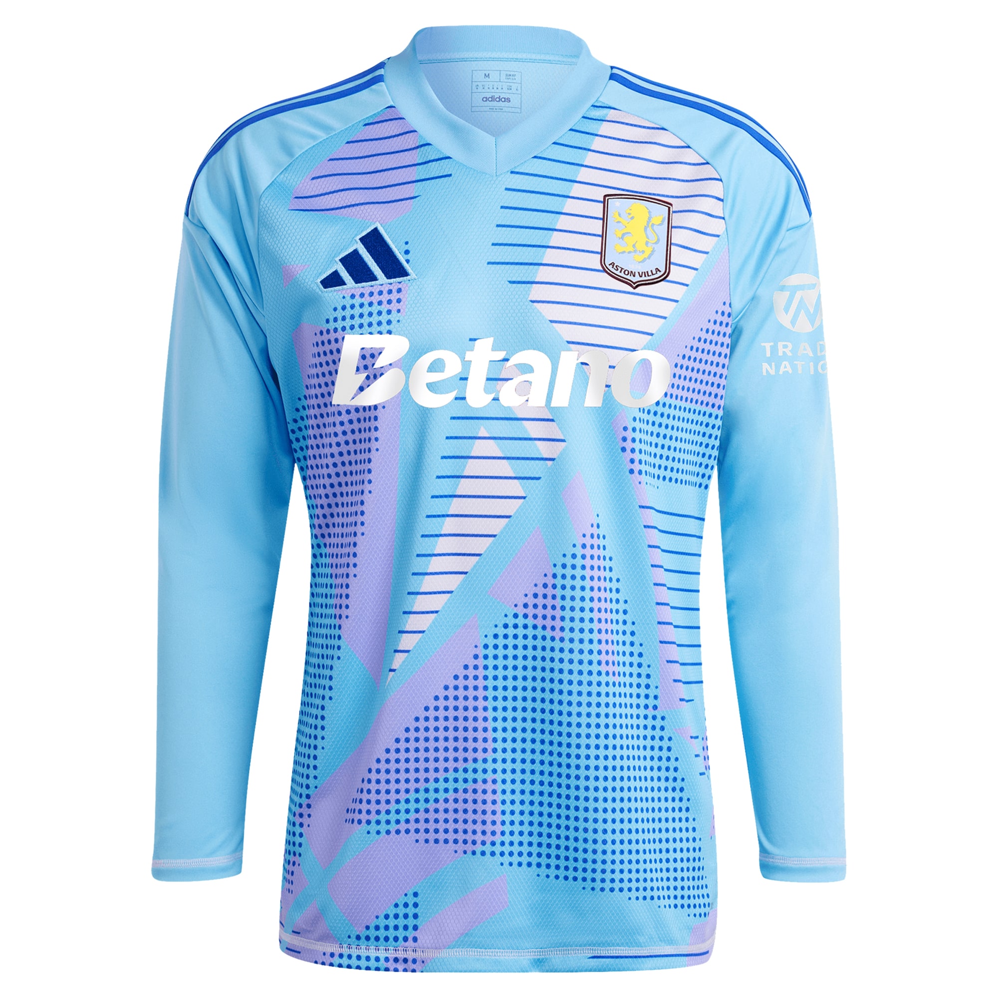 Aston Villa Shirts - aston villa adidas goalkeeper shirt 2024-25 – long sleeve – 201964005 with custom printing Collection of Official Fan Gear