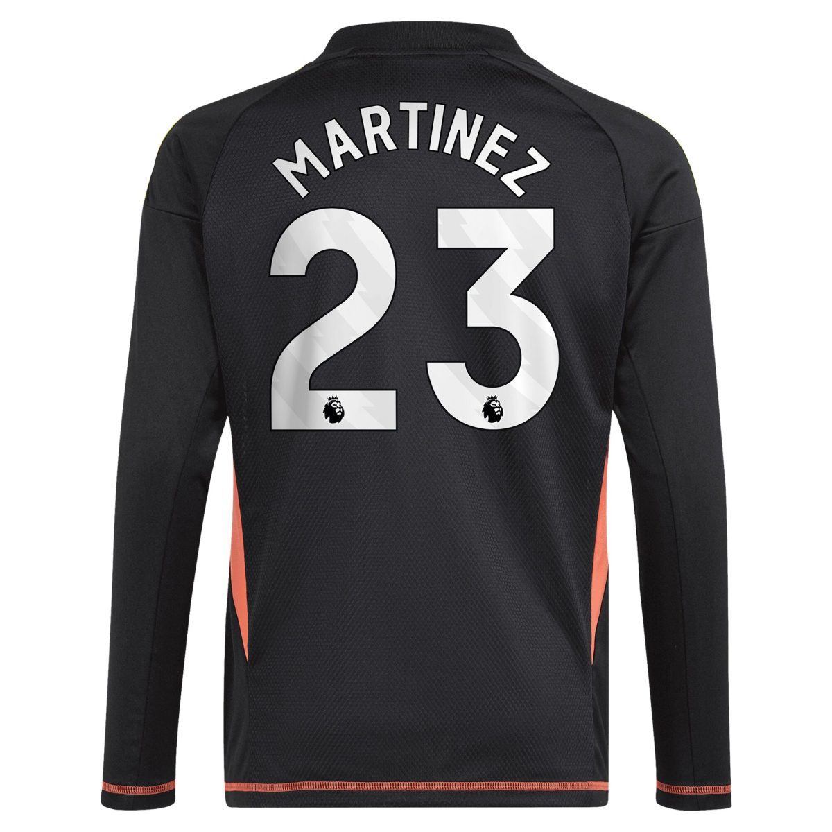 Aston Villa Shirts - aston villa adidas goalkeeper shirt 2024-25 – long sleeve – kids with martinez 23 printing – 202029325 Collection of Official Fan Gear