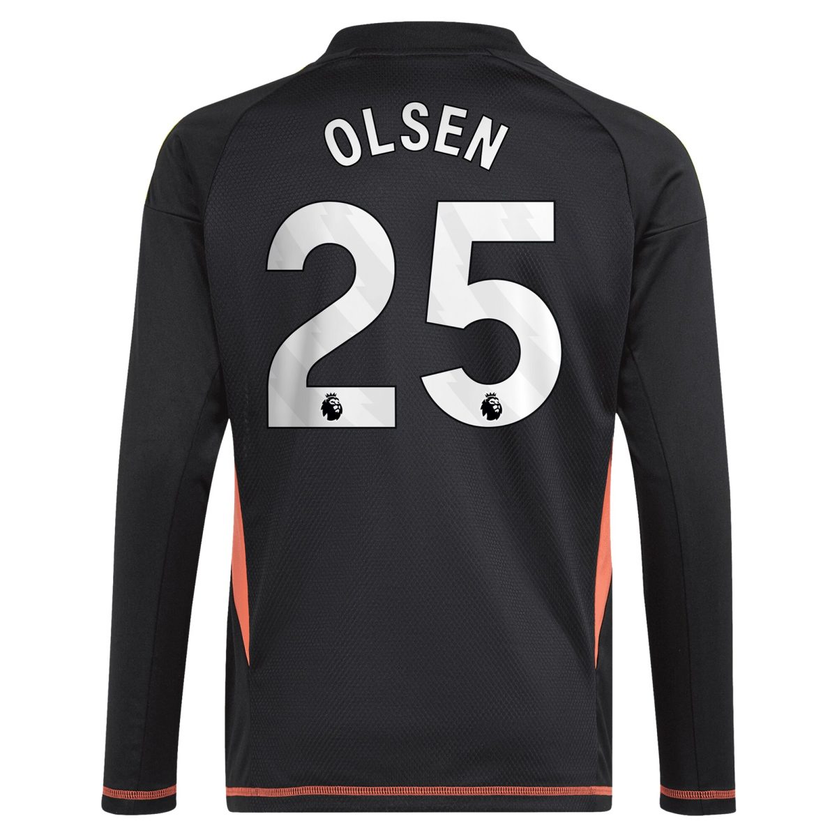 Aston Villa Shirts - aston villa adidas goalkeeper shirt 2024-25 – long sleeve – kids with olsen 25 printing – 202029322 Collection of Official Fan Gear