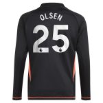 Aston Villa Shirts - aston villa adidas goalkeeper shirt 2024-25 – long sleeve – kids with olsen 25 printing – 202029322 Collection of Official Fan Gear