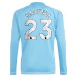 Aston Villa Shirts - aston villa adidas goalkeeper shirt 2024-25 – long sleeve with martinez 23 printing – 202030980 Collection of Official Fan Gear