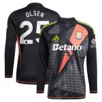 Aston Villa Shirts - aston villa adidas goalkeeper shirt 2024-25 – long sleeve with olsen 25 printing – 202028939 Collection of Official Fan Gear