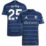Aston Villa Shirts - aston villa adidas goalkeeper shirt 2024-25 – long sleeve with olsen 25 printing – 202030975 Collection of Official Fan Gear
