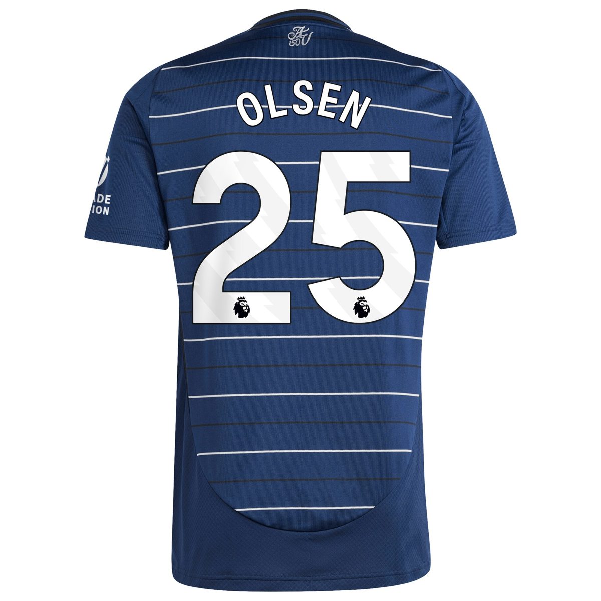 Aston Villa Shirts - aston villa adidas goalkeeper shirt 2024-25 – long sleeve with olsen 25 printing – 202030975 Collection of Official Fan Gear