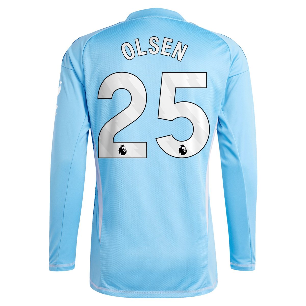 Aston Villa Shirts - aston villa adidas goalkeeper shirt 2024-25 – long sleeve with olsen 25 printing – 202030976 Collection of Official Fan Gear