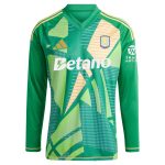 Aston Villa Shirts - aston villa adidas goalkeeper shirt 2024-25 – long sleeve with olsen 25 printing Collection of Official Fan Gear