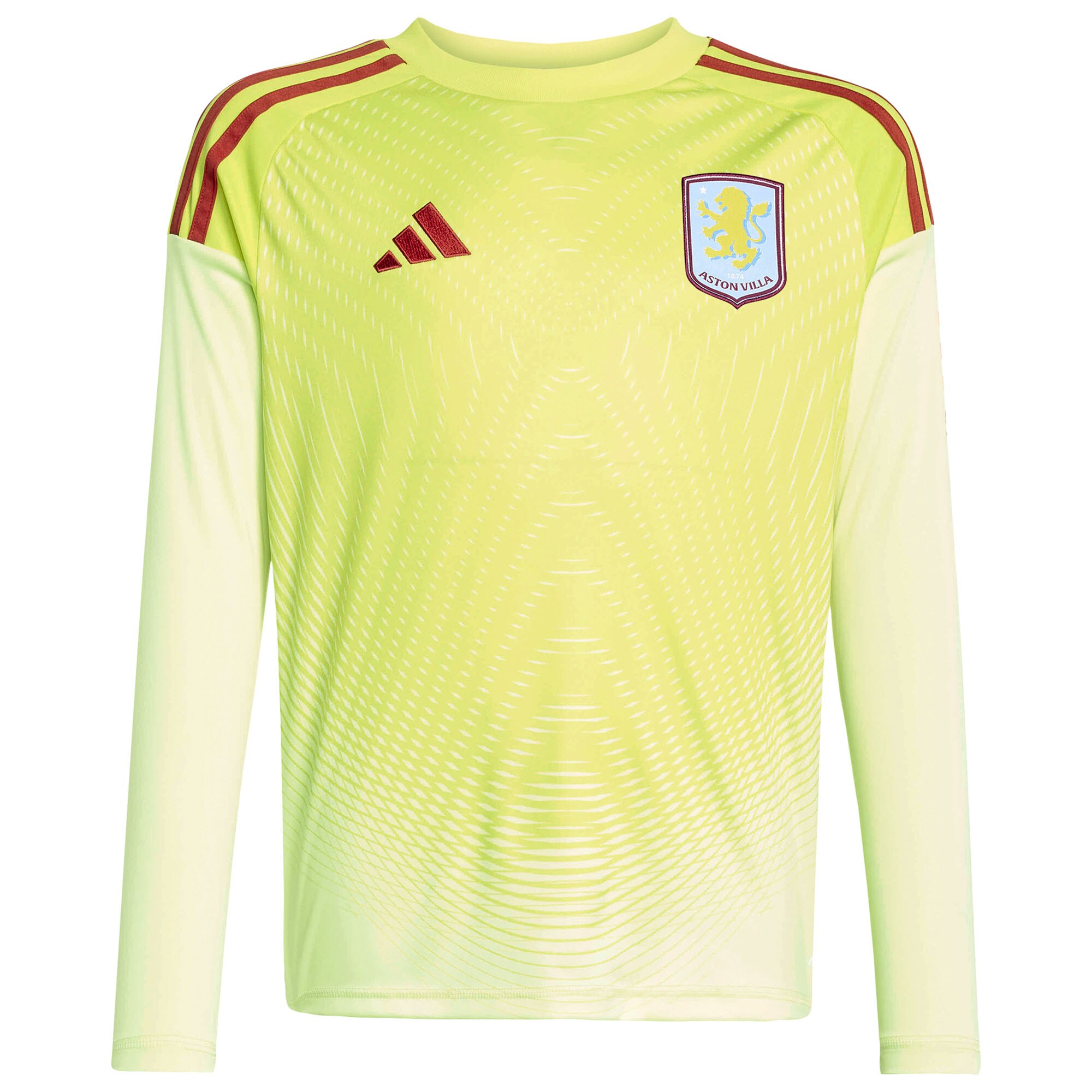 Aston Villa Shirts - aston villa adidas goalkeeper shirt 2025-26 – long sleeve – kids with custom printing Collection of Official Fan Gear