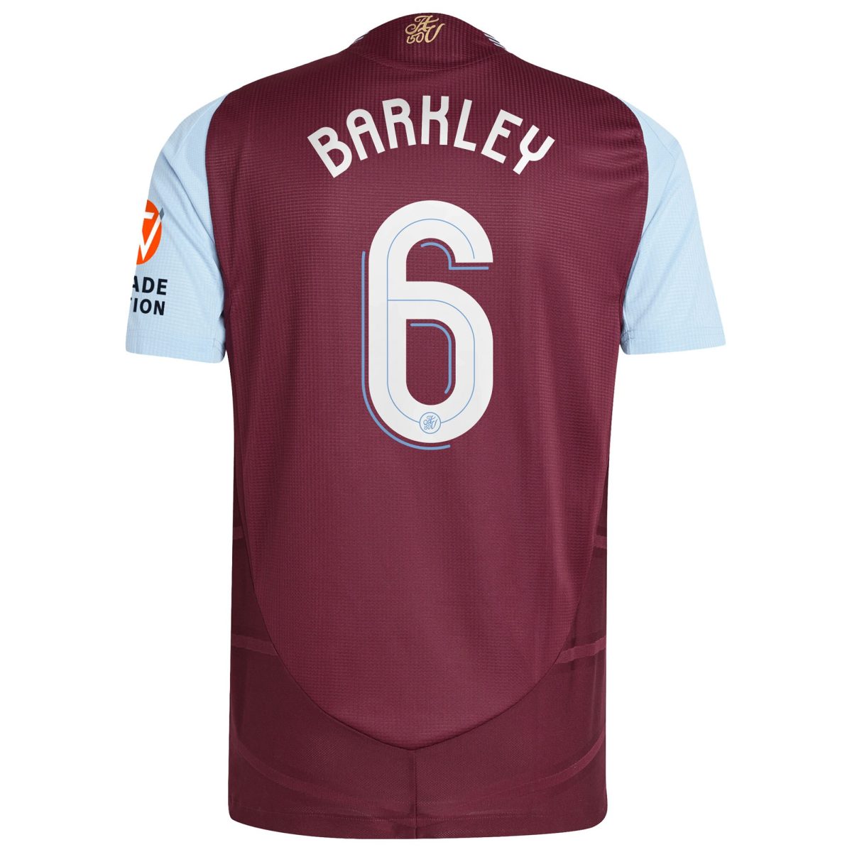Aston Villa Shirts - aston villa adidas home authentic shirt 2024-25 with barkley 6 cup printing Collection of Official Fan Gear