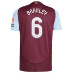 Aston Villa Shirts - aston villa adidas home authentic shirt 2024-25 with barkley 6 cup printing Collection of Official Fan Gear