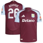 Aston Villa Shirts - aston villa adidas home authentic shirt 2024-25 with bogarde 26 cup printing Collection of Official Fan Gear
