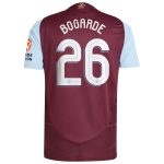 Aston Villa Shirts - aston villa adidas home authentic shirt 2024-25 with bogarde 26 cup printing Collection of Official Fan Gear