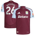 Aston Villa Shirts - aston villa adidas home authentic shirt 2024-25 with bogarde 26 printing Collection of Official Fan Gear