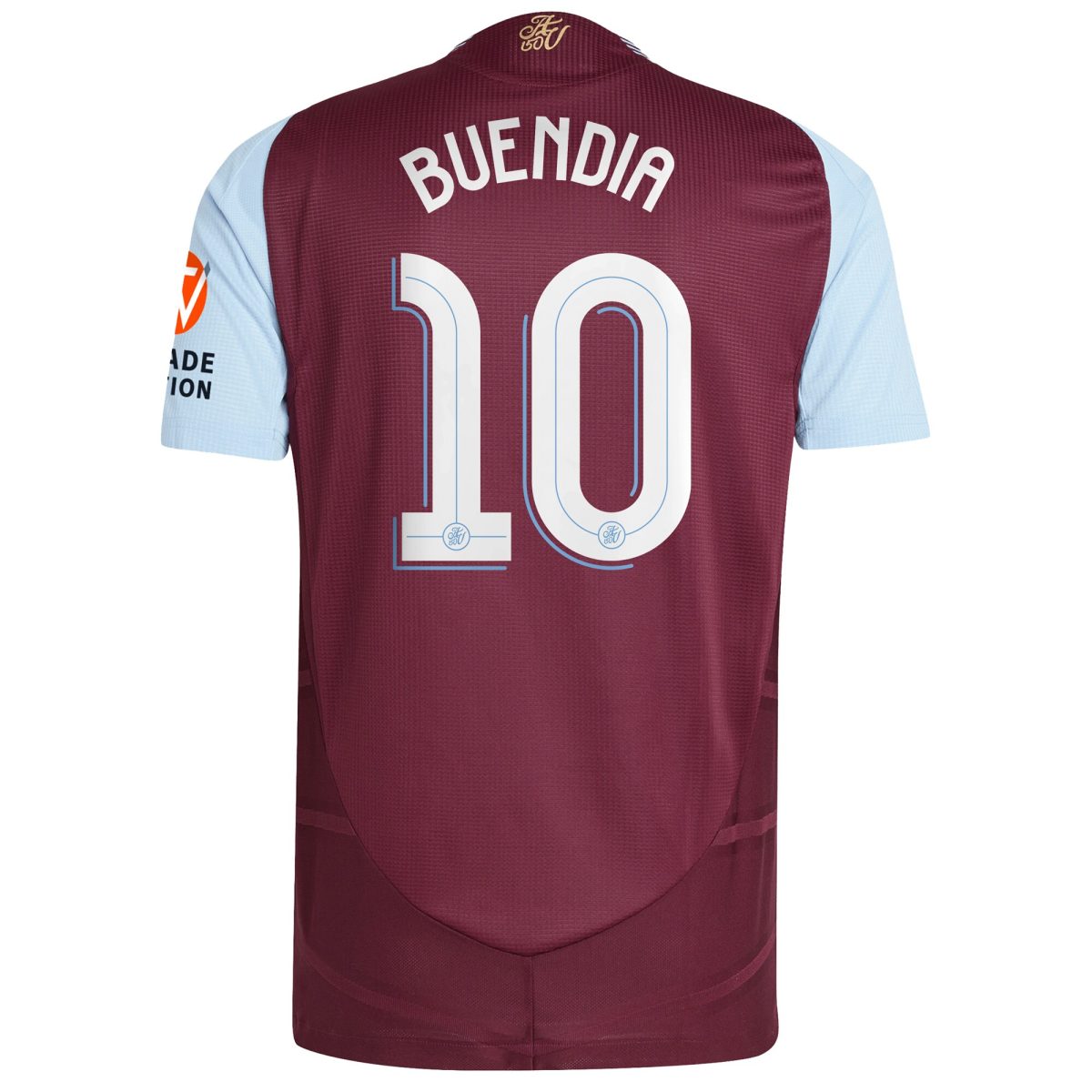 Aston Villa Shirts - aston villa adidas home authentic shirt 2024-25 with buendia 10 cup printing Collection of Official Fan Gear