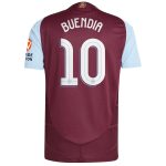 Aston Villa Shirts - aston villa adidas home authentic shirt 2024-25 with buendia 10 cup printing Collection of Official Fan Gear