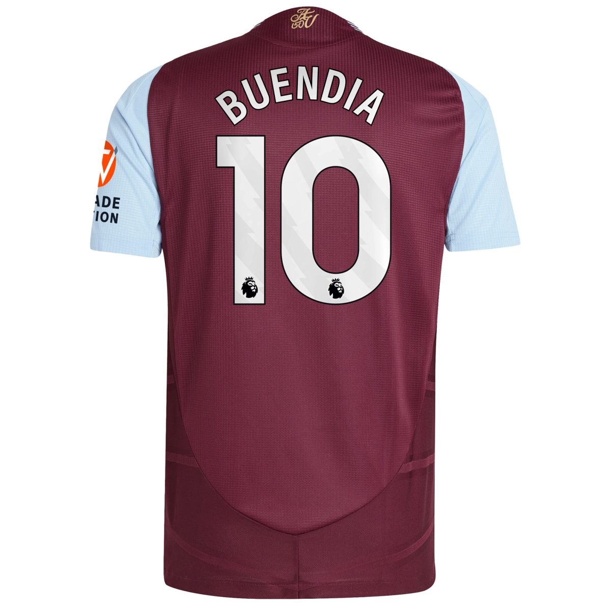 Aston Villa Shirts - aston villa adidas home authentic shirt 2024-25 with buendia 10 printing Collection of Official Fan Gear