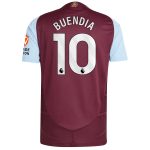 Aston Villa Shirts - aston villa adidas home authentic shirt 2024-25 with buendia 10 printing Collection of Official Fan Gear