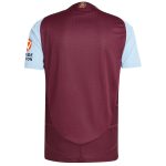 Aston Villa Shirts - aston villa adidas home authentic shirt 2024-25 with custom printing Collection of Official Fan Gear