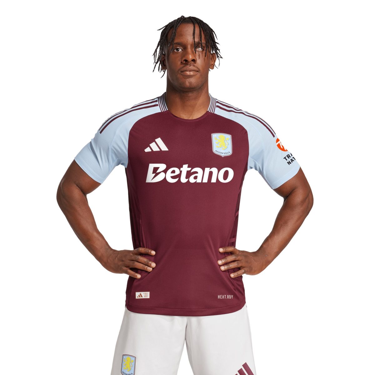 Aston Villa Shirts - aston villa adidas home authentic shirt 2024-25 with custom printing Collection of Official Fan Gear