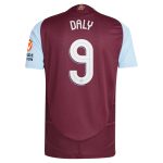 Aston Villa Shirts - aston villa adidas home authentic shirt 2024-25 with daly 9 cup printing Collection of Official Fan Gear