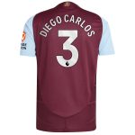 Aston Villa Shirts - aston villa adidas home authentic shirt 2024-25 with diego carlos 3 printing Collection of Official Fan Gear