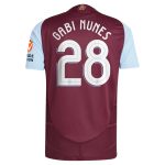 Aston Villa Shirts - aston villa adidas home authentic shirt 2024-25 with gabi nunes 28 cup printing Collection of Official Fan Gear