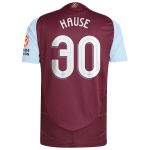 Aston Villa Shirts - aston villa adidas home authentic shirt 2024-25 with hause 30 cup printing Collection of Official Fan Gear