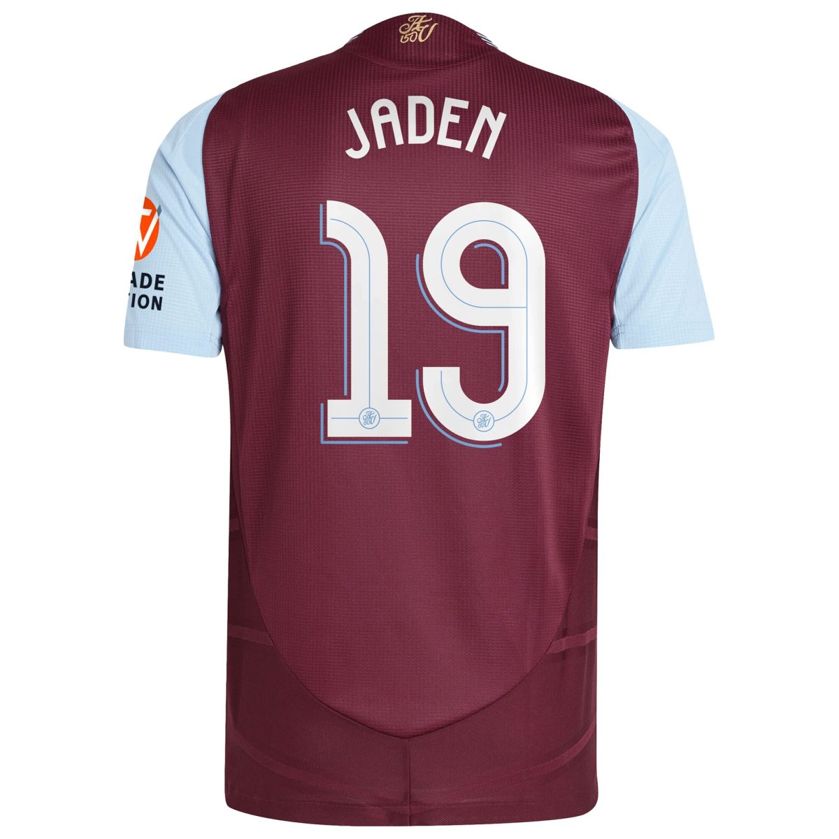 Aston Villa Shirts - aston villa adidas home authentic shirt 2024-25 with jaden 19 cup printing Collection of Official Fan Gear