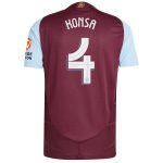Aston Villa Shirts - aston villa adidas home authentic shirt 2024-25 with konsa 4 cup printing Collection of Official Fan Gear