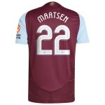Aston Villa Shirts - aston villa adidas home authentic shirt 2024-25 with maatsen 22 cup printing Collection of Official Fan Gear