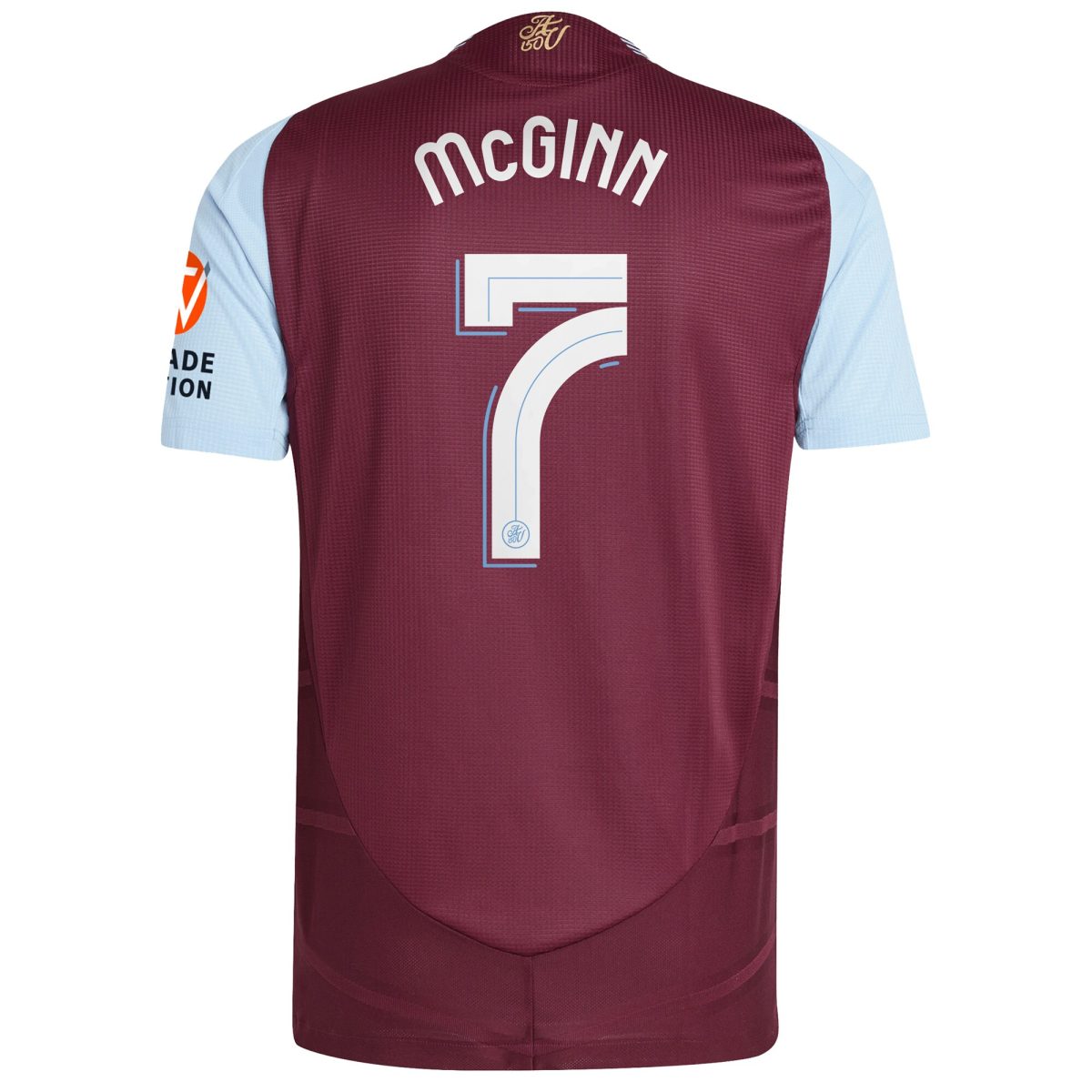 Aston Villa Shirts - aston villa adidas home authentic shirt 2024-25 with mcginn 7 cup printing Collection of Official Fan Gear