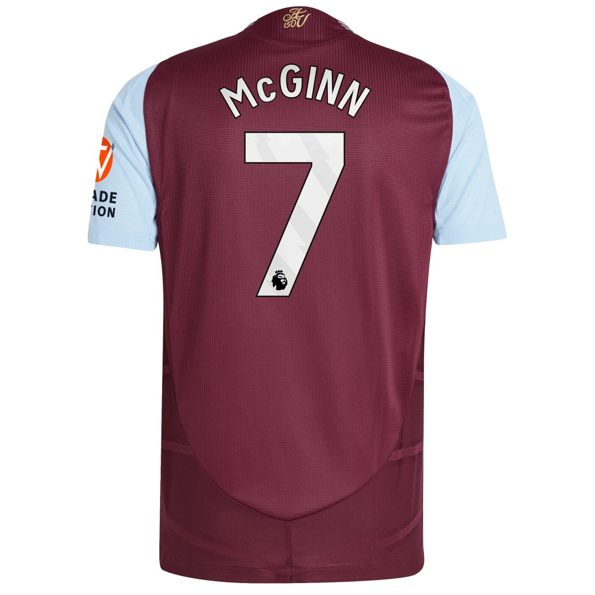 Aston Villa Shirts - aston villa adidas home authentic shirt 2024-25 with mcginn 7 printing Collection of Official Fan Gear