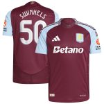 Aston Villa Shirts - aston villa adidas home authentic shirt 2024-25 with swinkels 50 cup printing Collection of Official Fan Gear