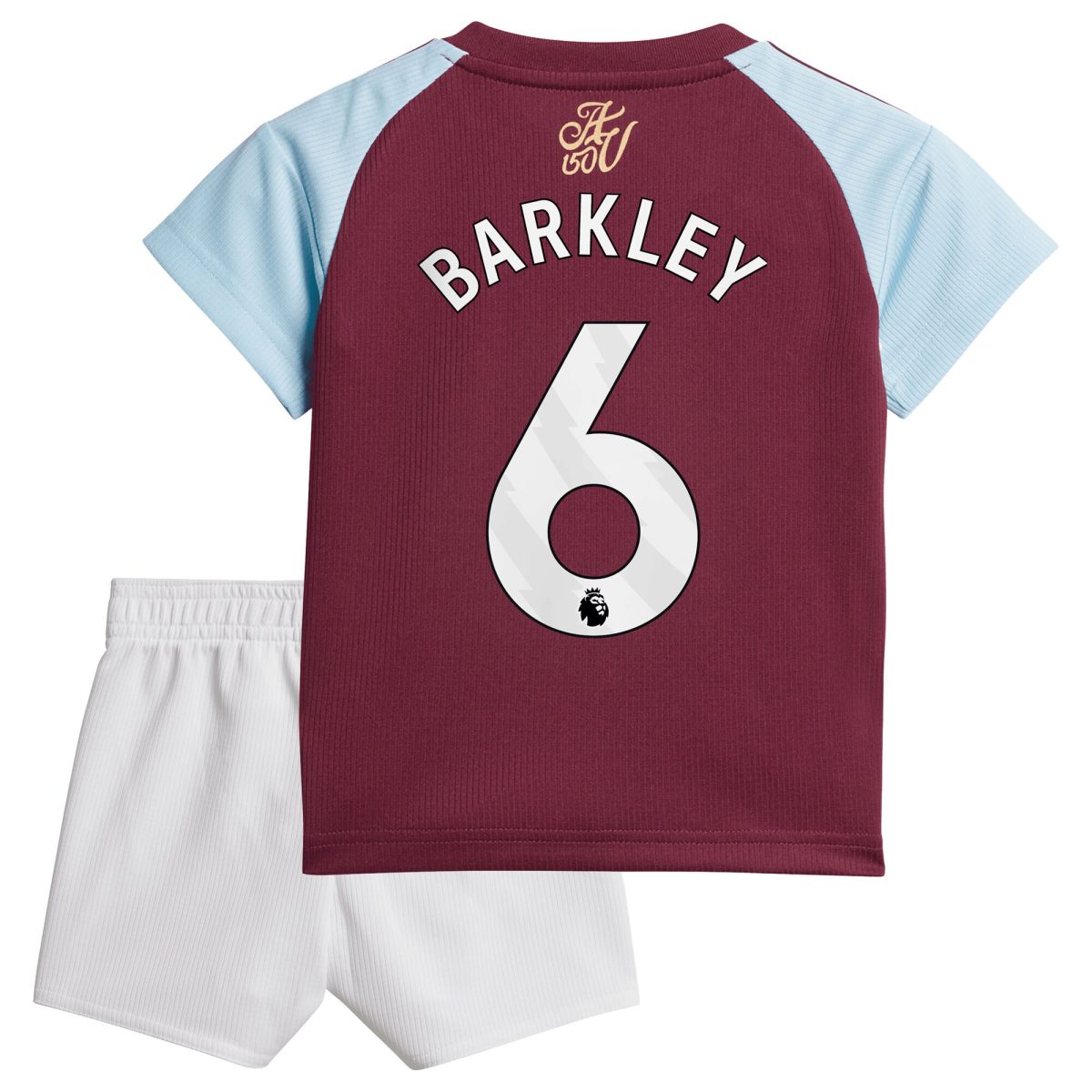 Aston Villa Shirts - aston villa adidas home baby kit 2024-25 with barkley 6 printing Collection of Official Fan Gear