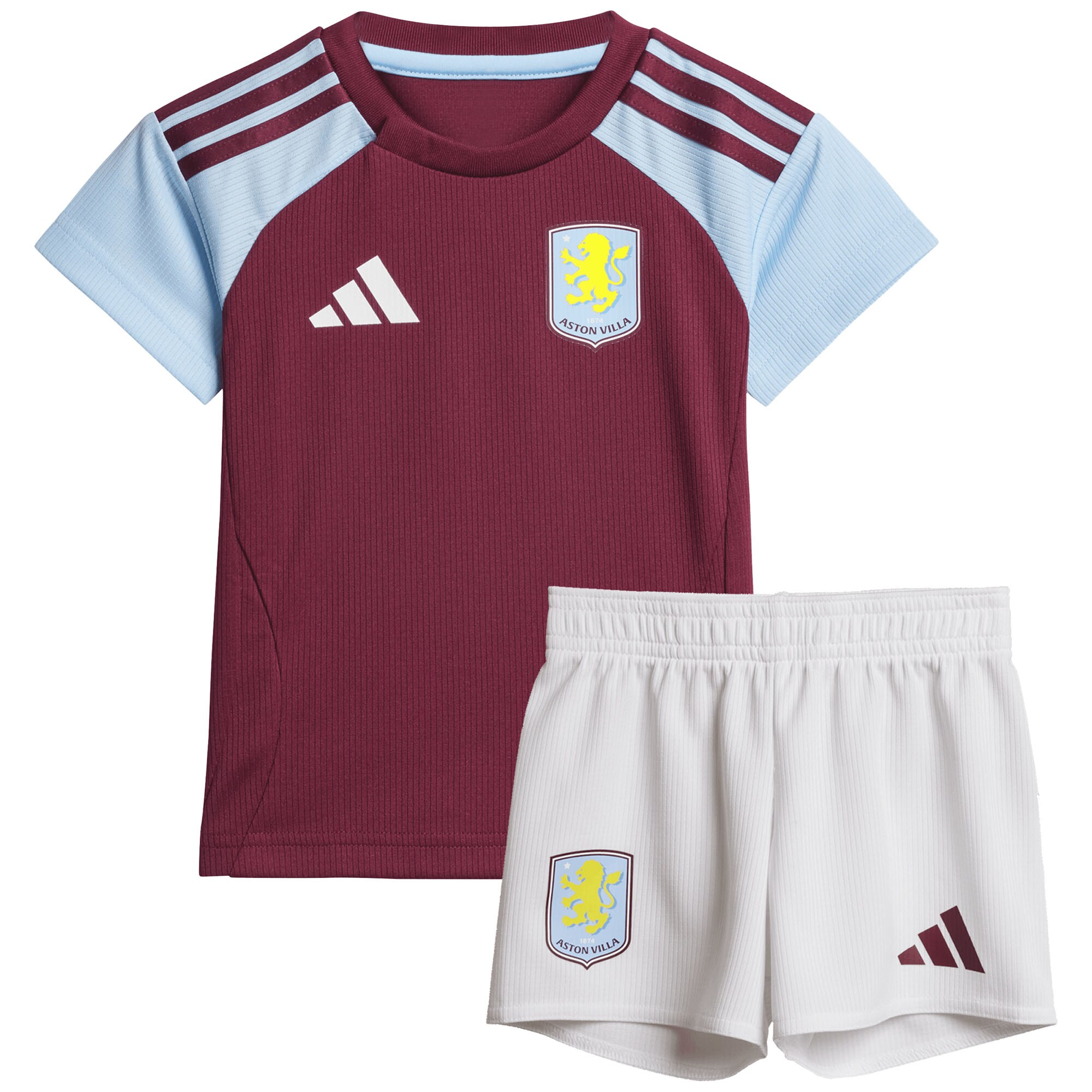 Aston Villa Shirts - aston villa adidas home baby kit 2024-25 with bogarde 26 printing Collection of Official Fan Gear