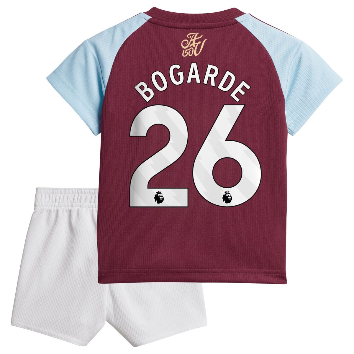 Aston Villa Shirts - aston villa adidas home baby kit 2024-25 with bogarde 26 printing Collection of Official Fan Gear