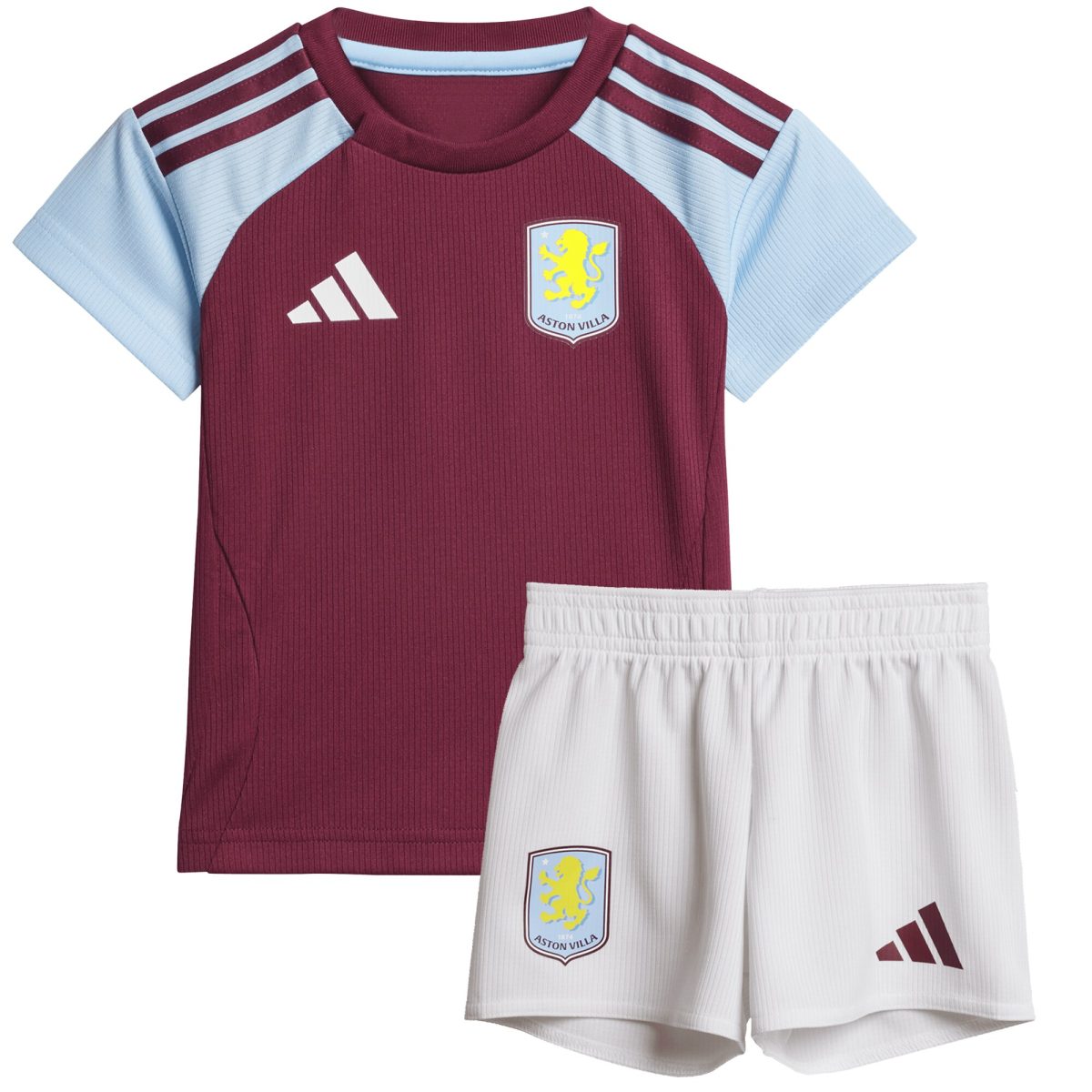 Aston Villa Shirts - aston villa adidas home baby kit 2024-25 with custom printing Collection of Official Fan Gear