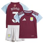 Aston Villa Shirts - aston villa adidas home baby kit 2024-25 with disasi 3 printing Collection of Official Fan Gear